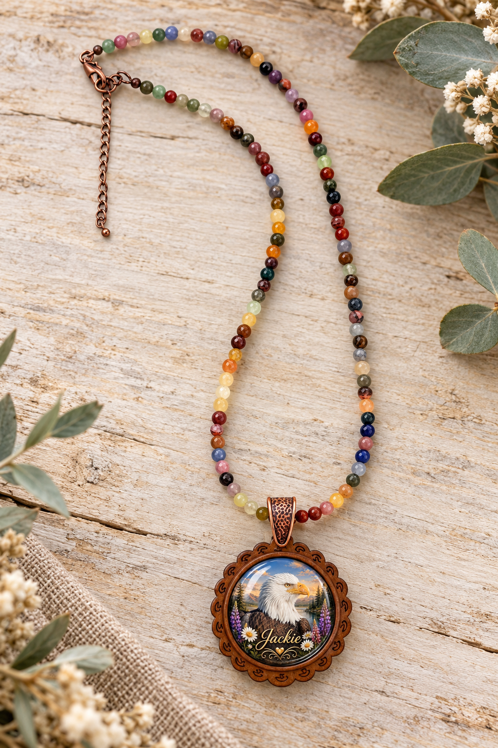 Jackie of Big Bear Cabochon Necklace