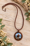 Jackie the Bald Eagle of Big Bear Cabochon Necklace