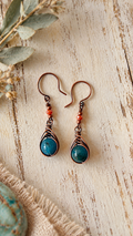 Desert & Tide | Apatite & Antiqued Copper Herringbone Earrings

Where ocean blues meet desert warmth. 🌊🤎