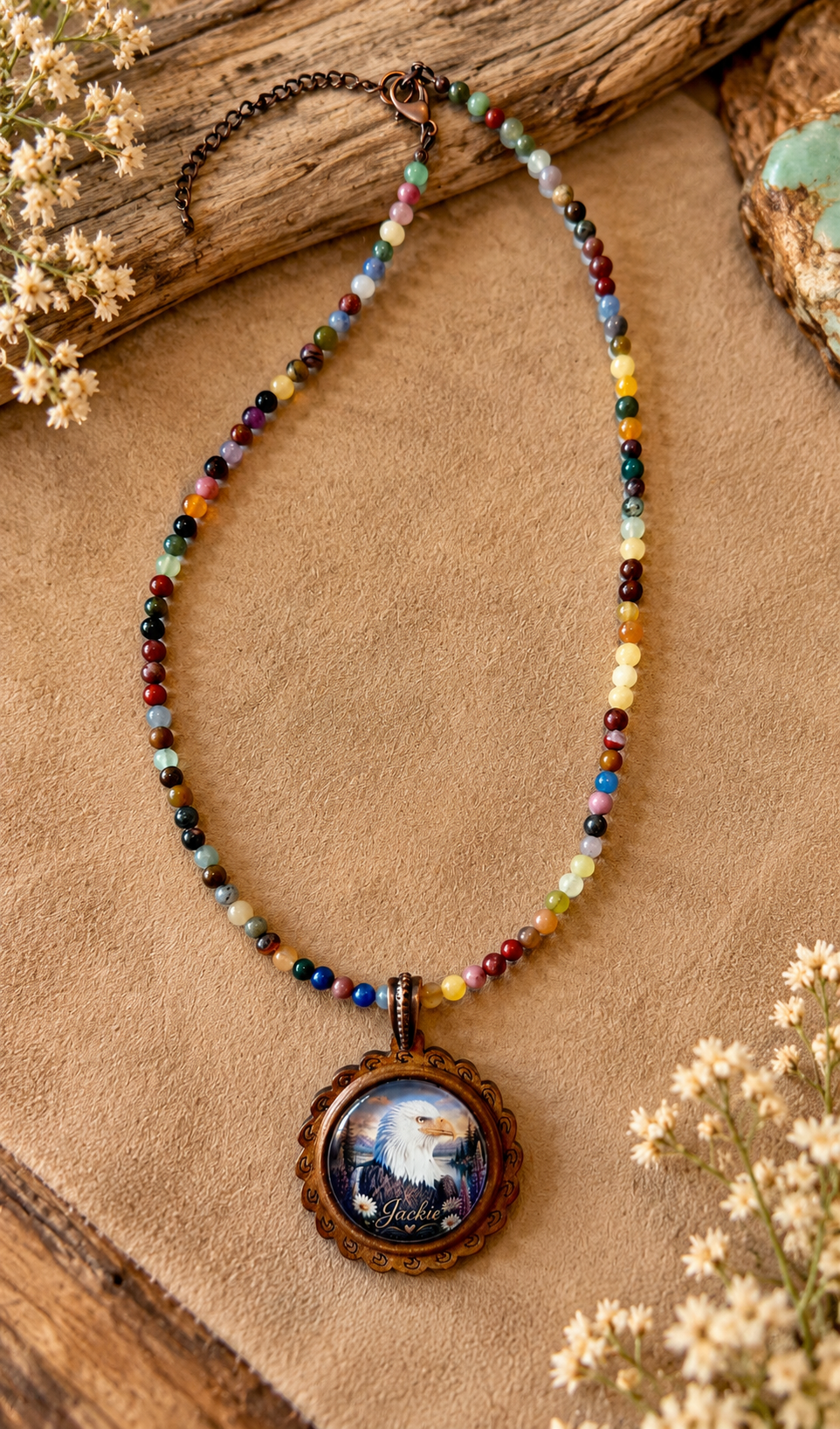 Jackie of Big Bear Cabochon Necklace