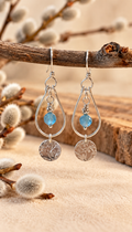🩵 Silver Willow | Aquamarine & Sterling Silver Earrings