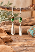 Sagebrush Silver | Natural Turquoise & Sterling Silver Teardrop Earrings